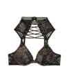 Victoria Secret Wicked Crochet Lace Lace-Up Unlined Plunge Bra