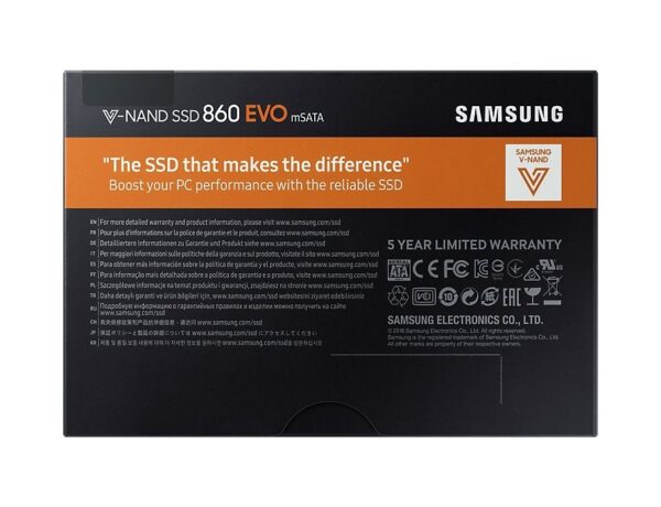 Samsung Internal Hard Drive (860 EVO SATA III mSATA)