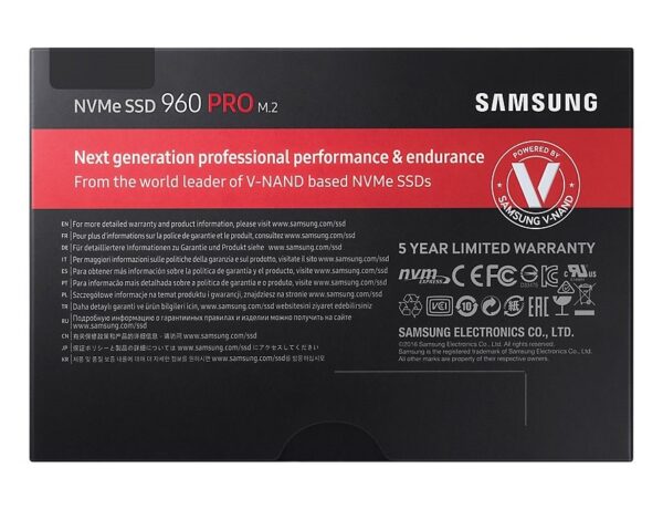 Samsung 960 PRO NVMe M.2 SSD