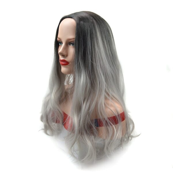 Long Ombre Grey Hair Wigs